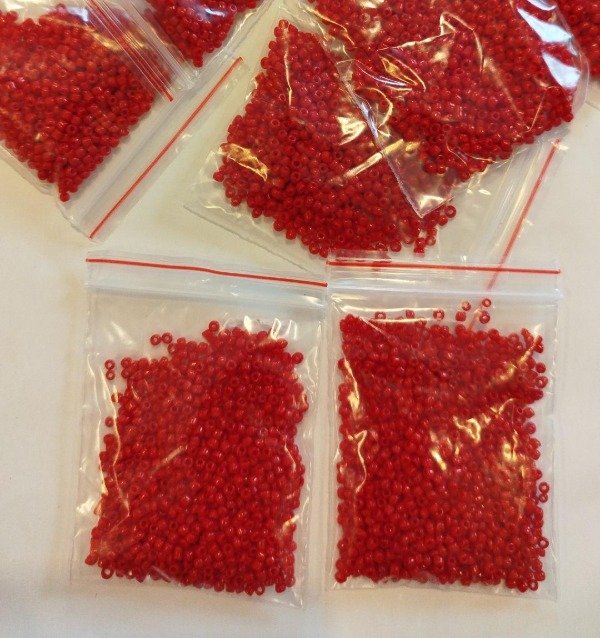 Producto - MOSTACILLAS ROJAS X BOLSA