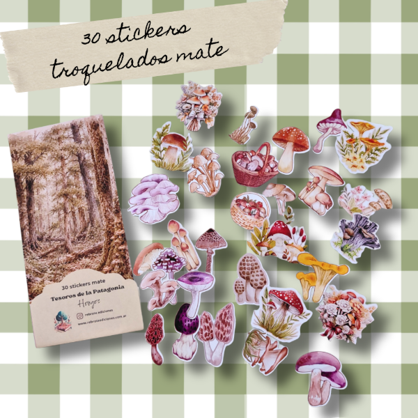 Producto - SET CREATIVO HONGOS- Ideal para Scrapbook, journaling o collage - 4