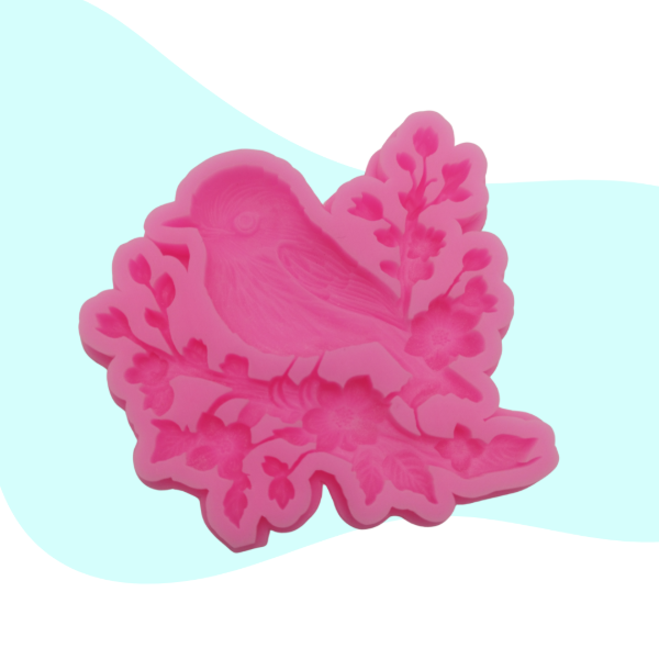 Producto - Molde Pajarito con flores - 1