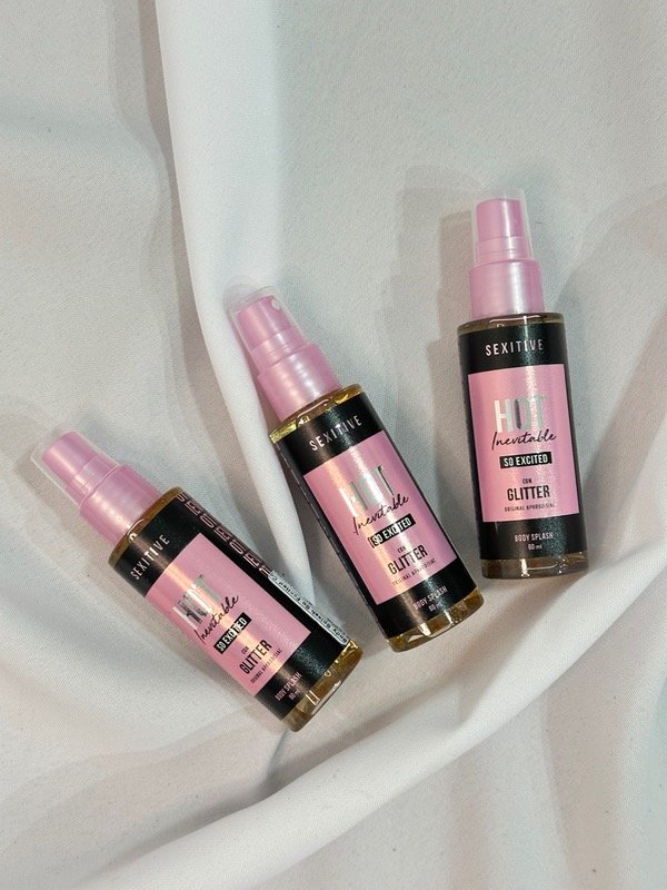 Producto - Art. Body splash hot so excited con glitter