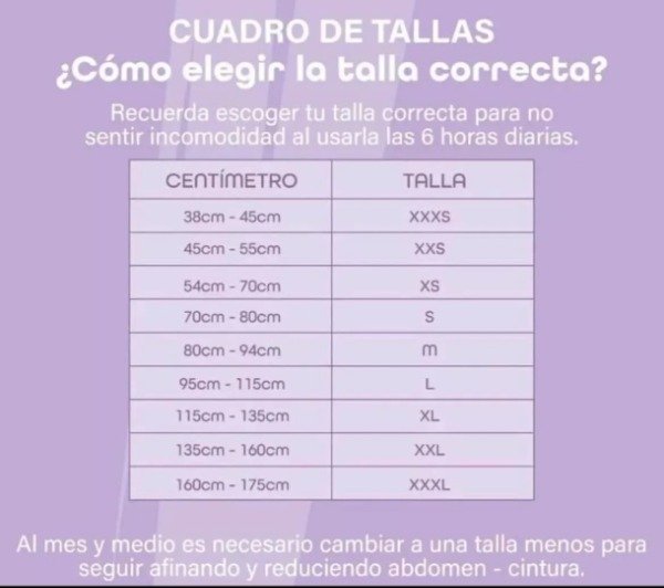 Producto - Faja reloj de arena - 1