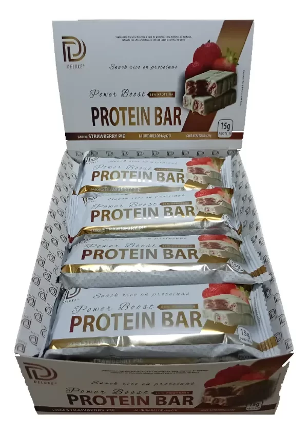 Producto - Proteín Bar 16 Unid X 46 Grs Deluxe 15 Grs Proteina X Barra