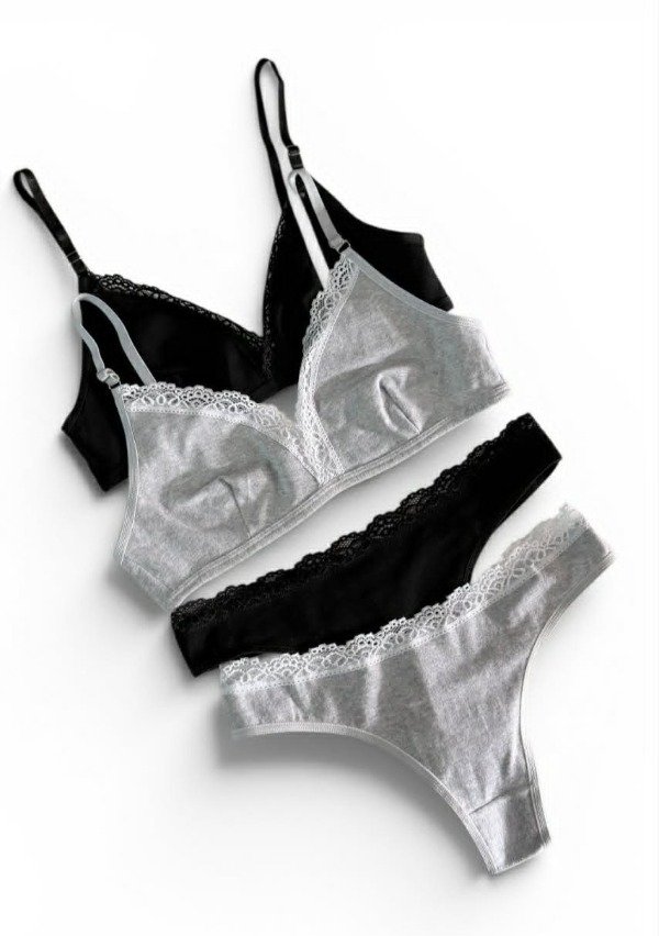 Producto - 247 - Conjunto Sin Armar de Algodón c/Puntilla - 1