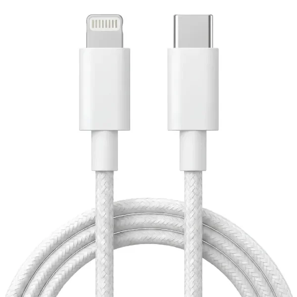 Producto - Cable USB-C a Lightning - Carga Rápida 30W - Blanco 2 Metros - Aitech - 0