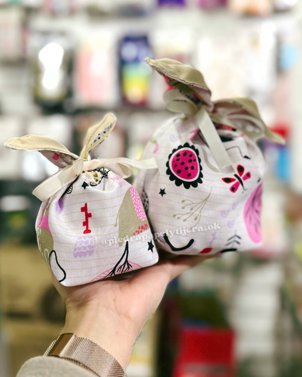 Producto - Bolsitas de tela orejitas porta huevo