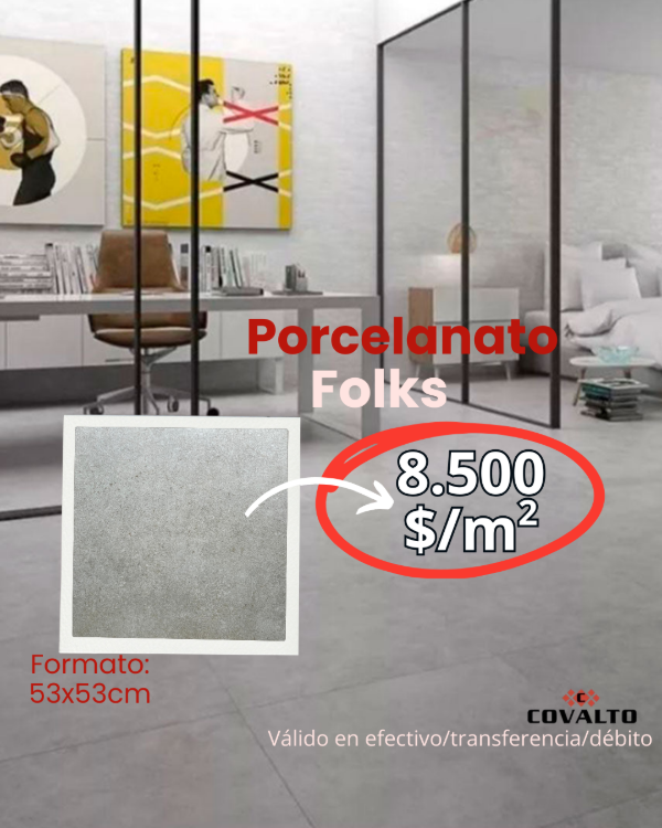 Producto - Porcelanato Folks Beige 53x53 Lourdes