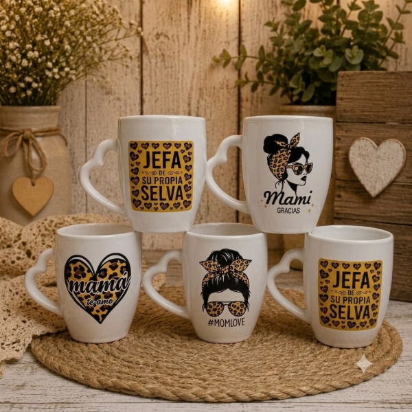 Producto - COMBO X24 TAZAS BOMBE MAMÁ CON ASA CORAZÓN - 2