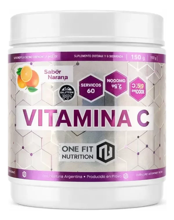 Producto - ONE FIT NUTRITION - Vitamina C 15gr / 60serv. - Sabor Naranja - 0