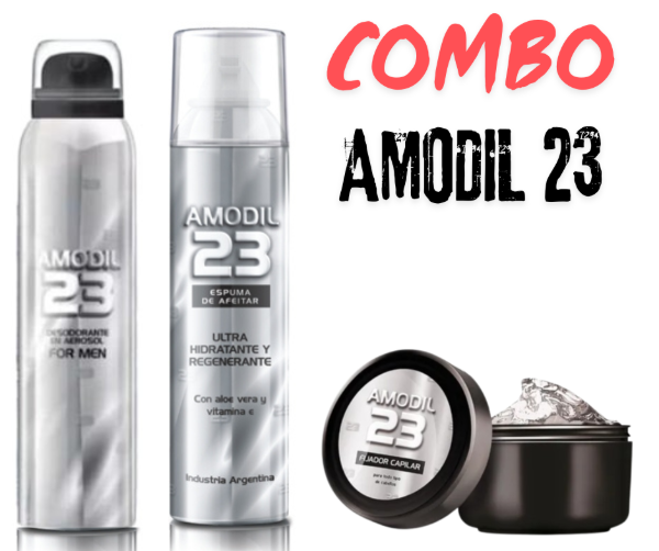 Producto - COMBO MASCULINO AMODIL 23 DESODORANTE + GEL + CREMA DE AFEITAR