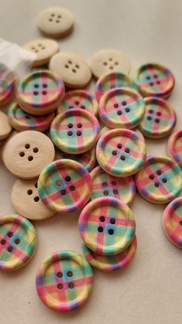 Producto - Botón CUADRILLÉ modelo6- 2cm