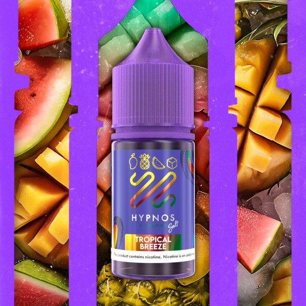 Producto - HYPNOS NIC SALT TROPICAL BREEZE (MANGO, ANANA Y SANDIA) 30ML 35MG