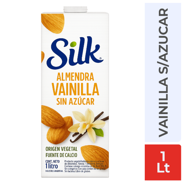 Producto - Bebida a base de almendras sabor vainilla sin azúcar Silk 1lt