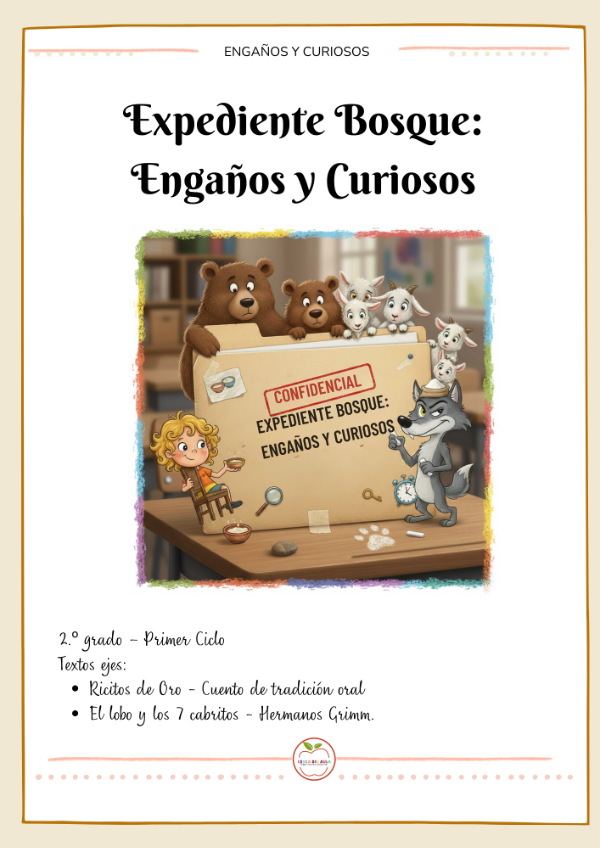 Producto - Expediente Bosque: Engaños y Curiosos Ricitos de Oro El lobo y los 7 cabritos