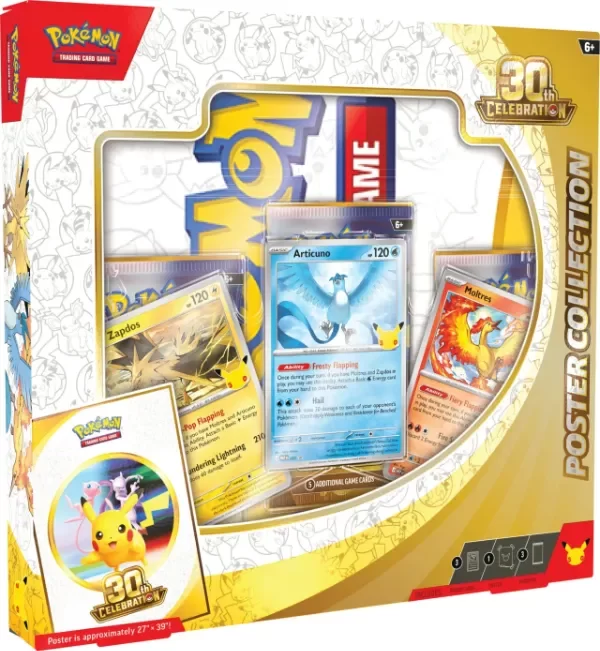 Producto - Cartas Pokemon TCG 30th Celebration Poster Collection - Ingles