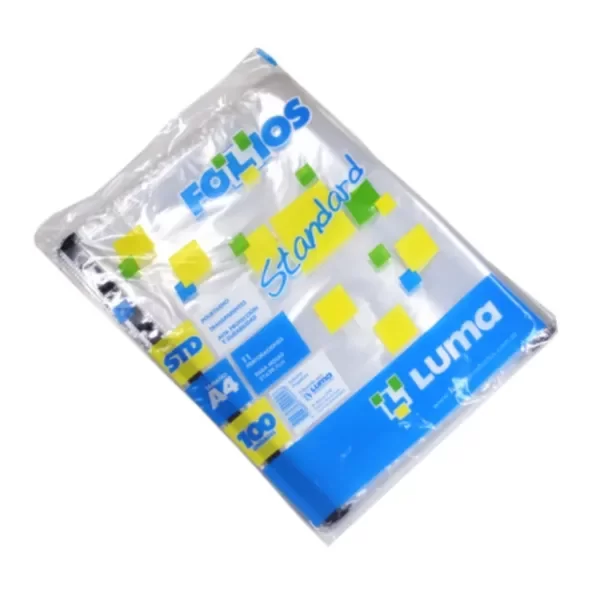 Producto - Folios LUMA Standard Tamaño A4 c/u