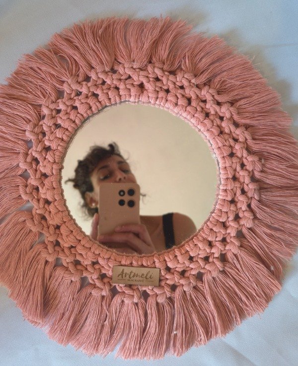 Producto - Espejo Ume rosa viejo 30 cm