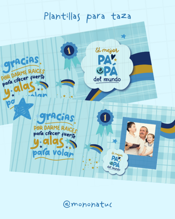 Producto - PLANTILLAS TAZA - papá