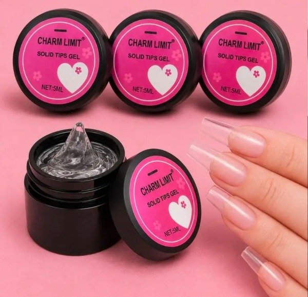 Producto - Press gel solido para adherir tips (soft gel) Charm Limit