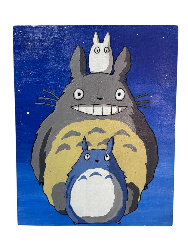Producto - Cuadro pintado a mano Mi vecino Totoro Studio Ghibli