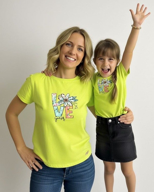 Producto - Remera de Algodón Verde Manzana - Love - 0
