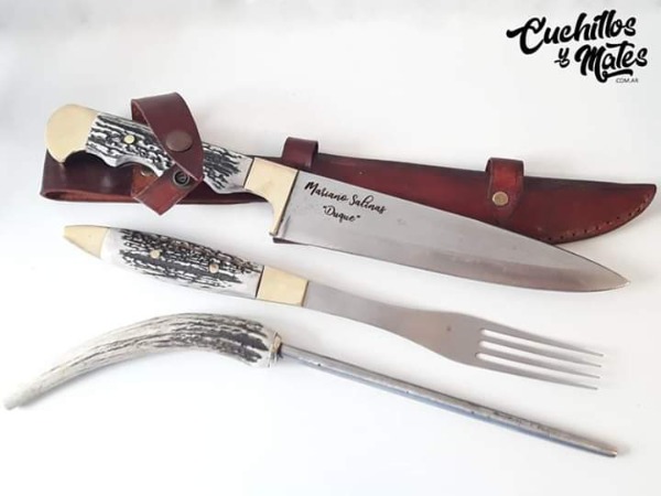 Set Parrillero Triple Personalizado Especial - Cuchillos y Mates