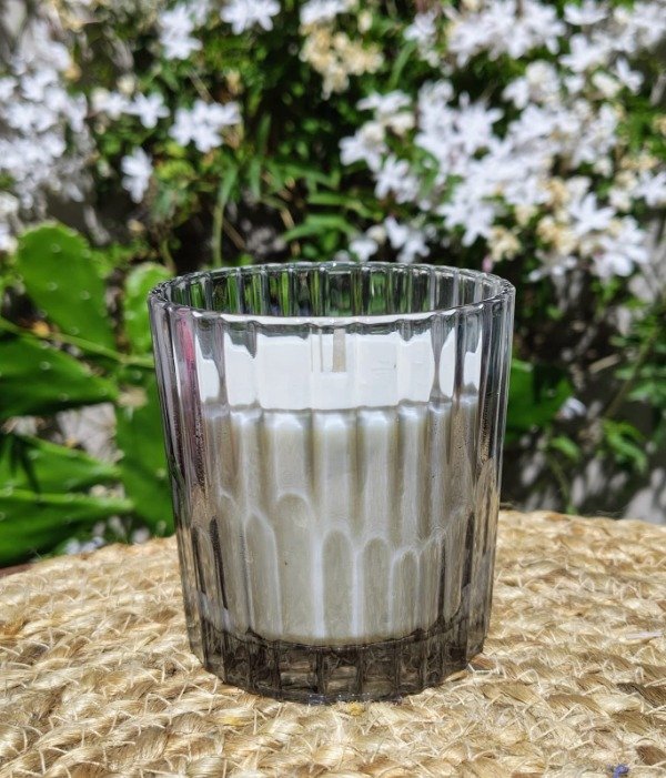 Producto - Vela en vaso Gris facetado