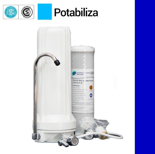 Producto - PURIFICADOR SOBREMESADA PVC BLANCO