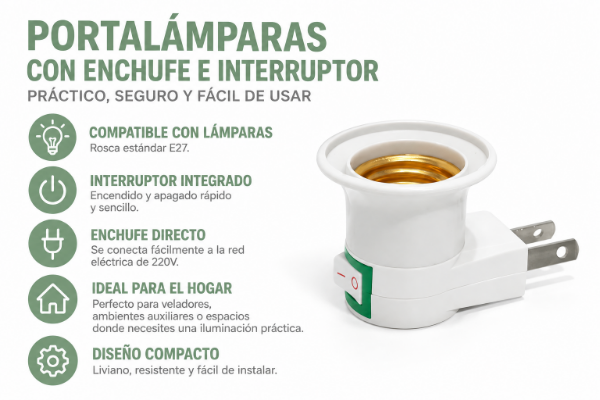 Producto - Adaptador para foco Porta lámparas - 0