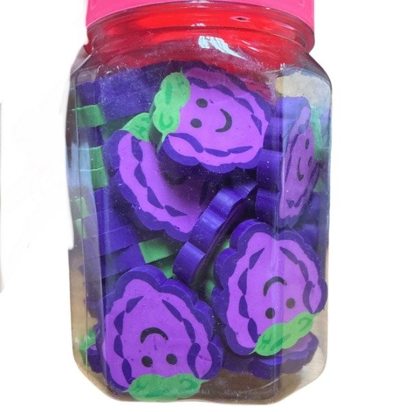 Producto - GOMA FANTASIA FRUTAS 48PCS