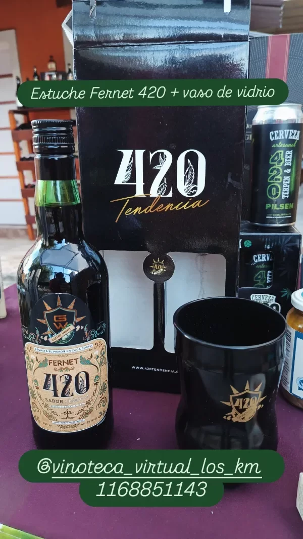 Producto - Fernet 420 + vaso, con estuche