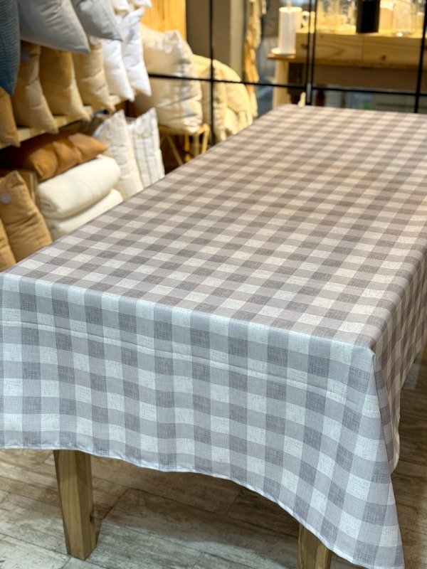 Producto - Mantel Cuadrille Gris
