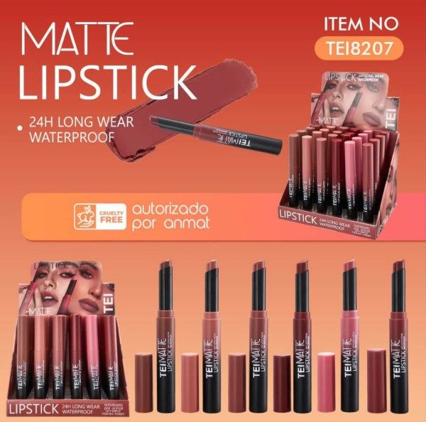 Producto - Labial Mate en Barra 24hs - TEI