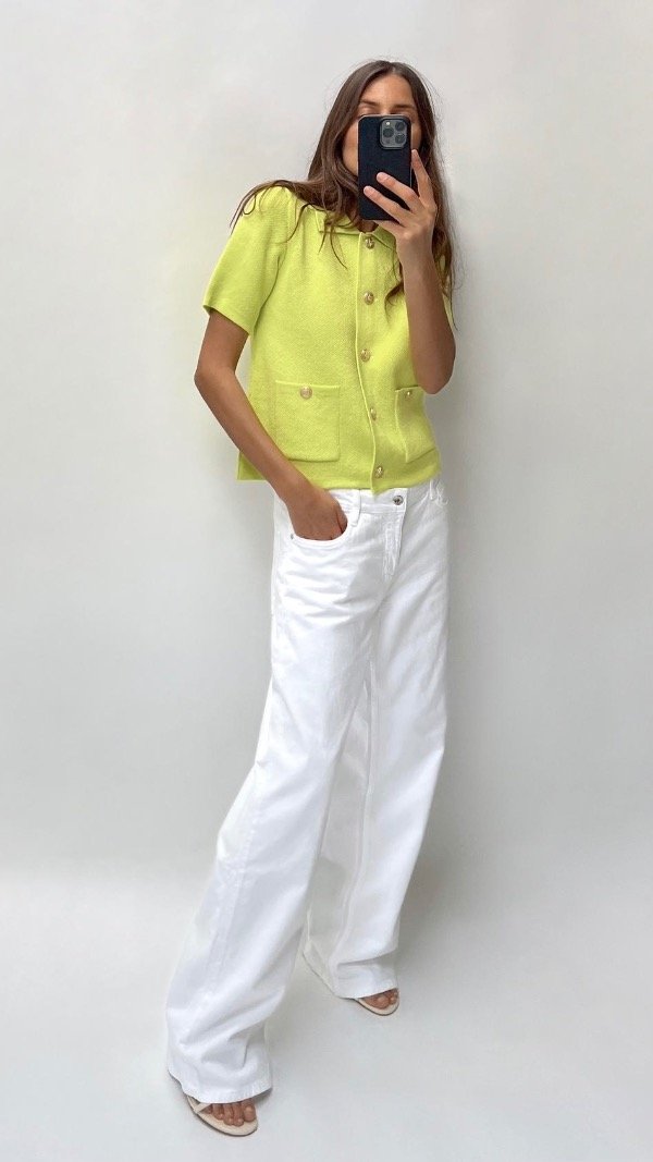 Producto - Cárdigan lima manga corta Zara - 2