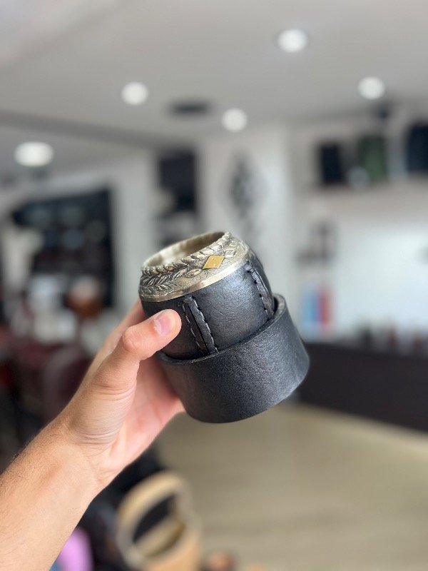 Producto - MATE TORPEDO CRIOLLO URUGUAYO CUERO VIROLA ALPACA - 1