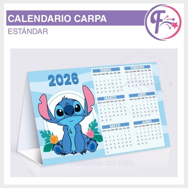 Producto - Stitch Calendario Carpa Imprimible