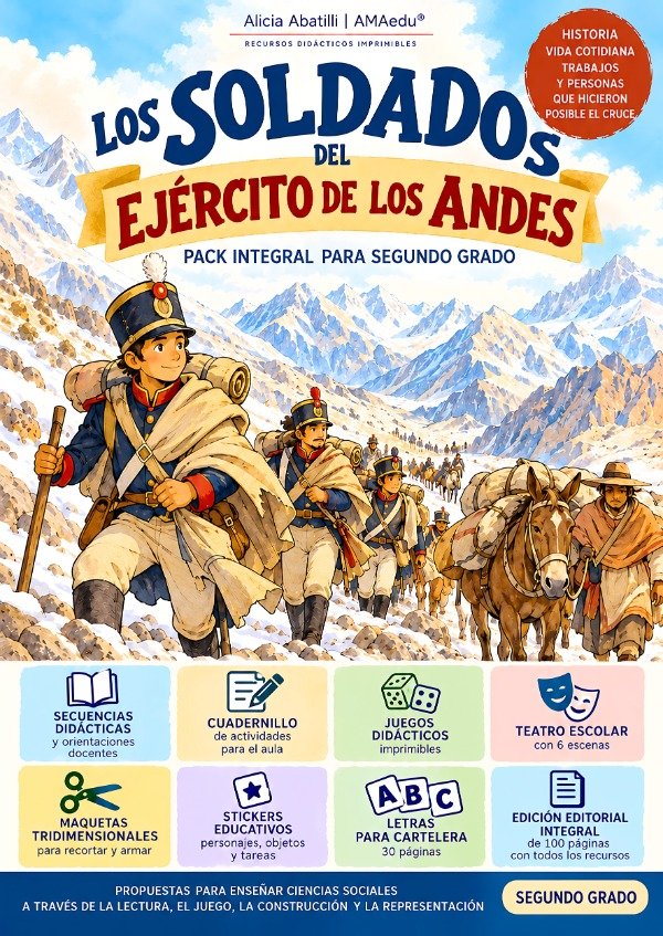 Producto - LOS SOLDADOS DEL EJÉRCITO DE LOS ANDES (Sociales, Segundo Grado)