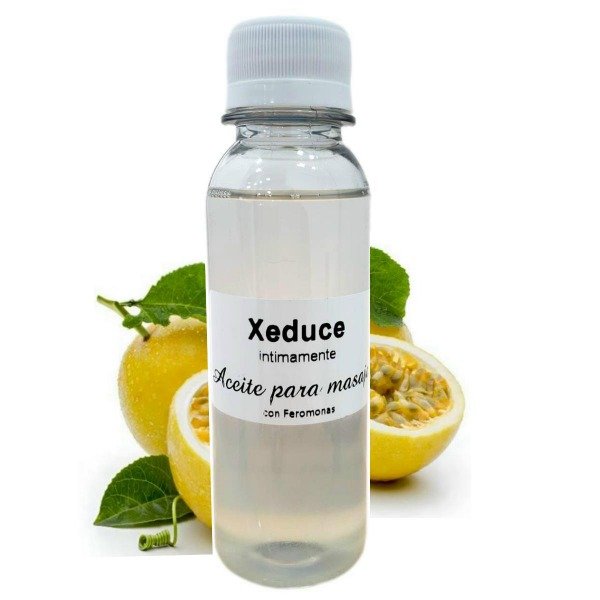 Producto - Aceite sedoso para masajes con feromonas y aceite esencial de Maracuya