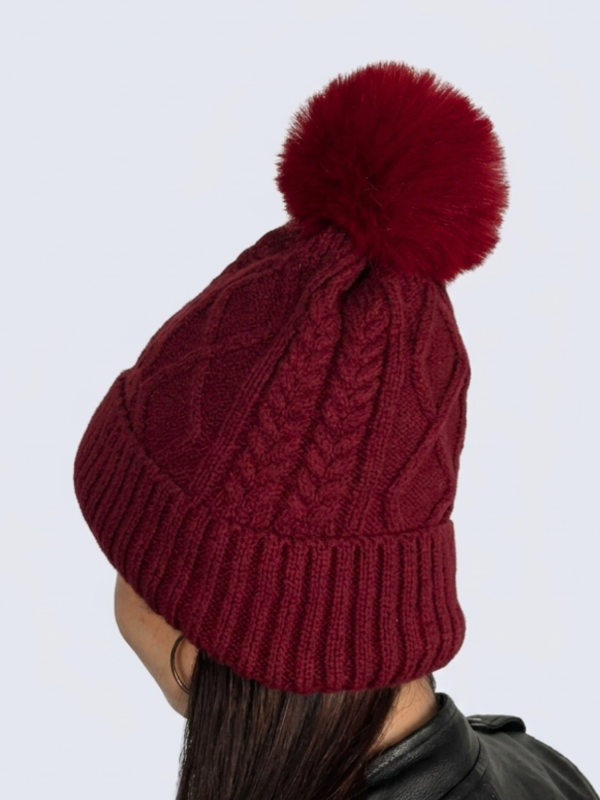 Producto - Gorro de Lana Pompón 2.0 Bordo