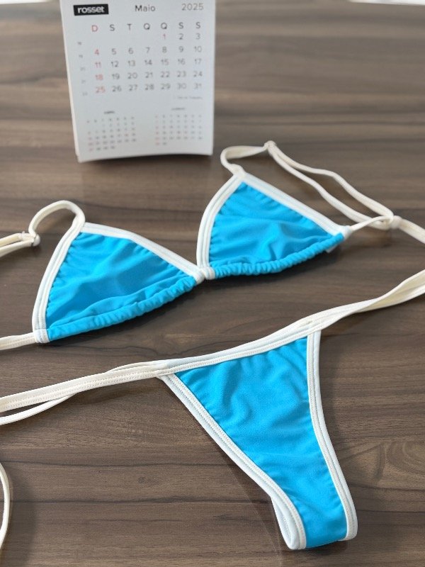 Producto - Bikini Munay celeste crema
