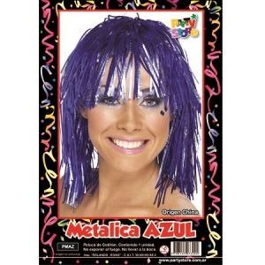 Producto - Peluca Metalizada Azul