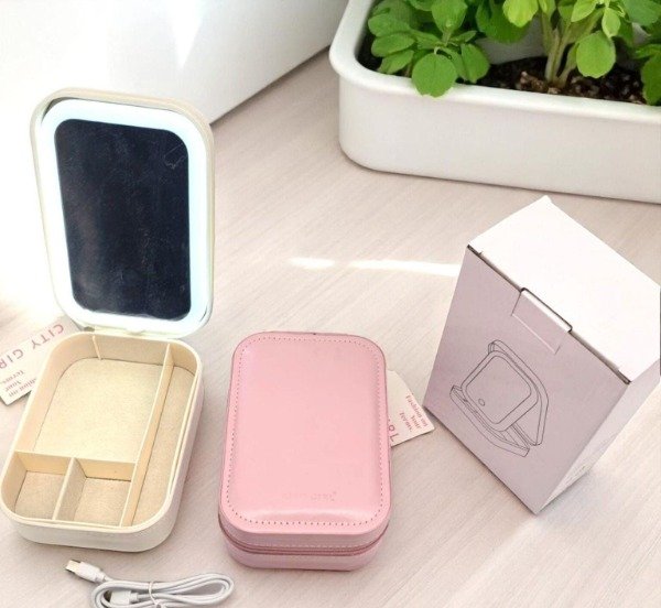 Producto - ORGANIZADOR CON ESPEJO LED DE CITY GIRL