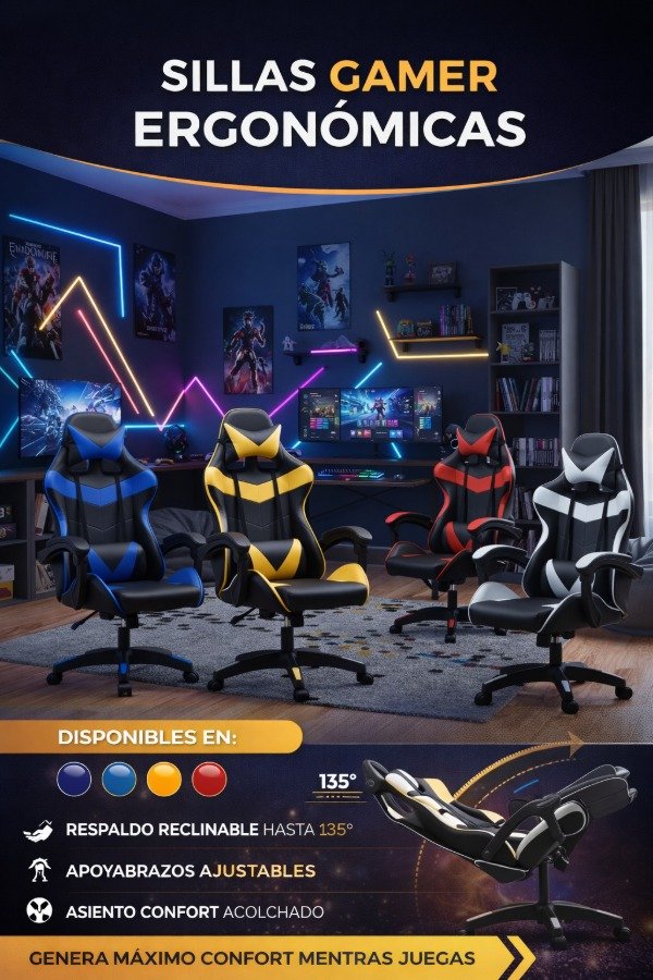Producto - Silla de Escritorio Gamer PC
