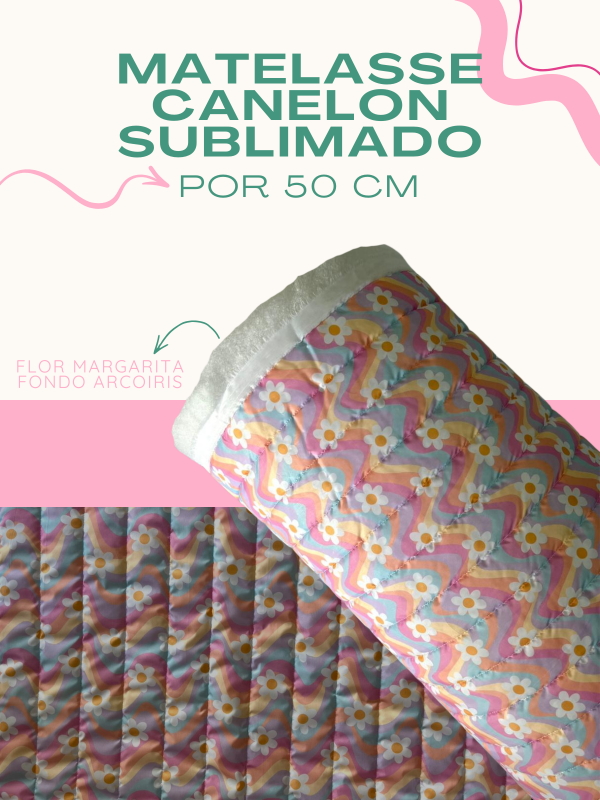 Producto - CANELÓN - MARGARITA FONDO ARCOIRIS X 50 CM