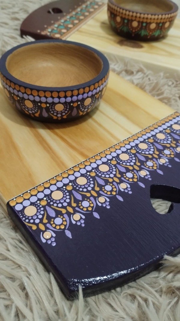 Producto - Set de tabla + cuenco Violeta