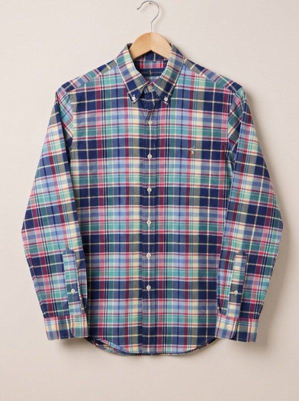 Producto - Camisa Polo Ralph Lauren Oxford Cuadrile T. S - 0
