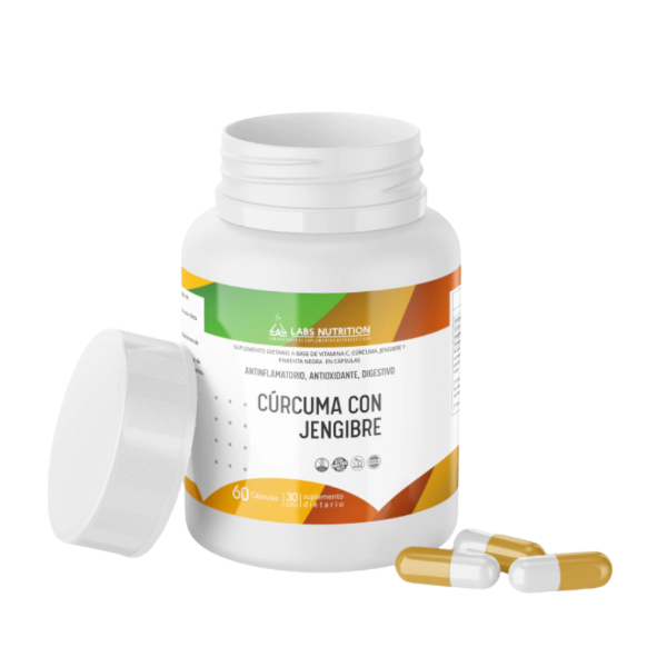 Producto - CURCUMA CON JENGIBRE 60 CAPS. - LABS NUTRITION