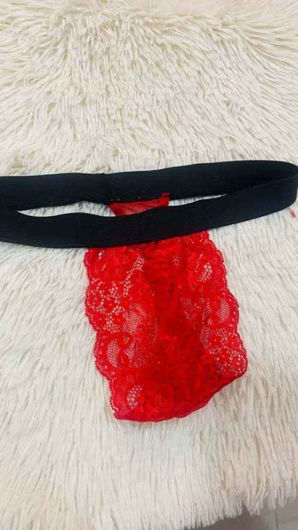 Producto - Zunga de Puntilla con Cintura de Elástico - Estilo Triangulito en la Espalda - 1