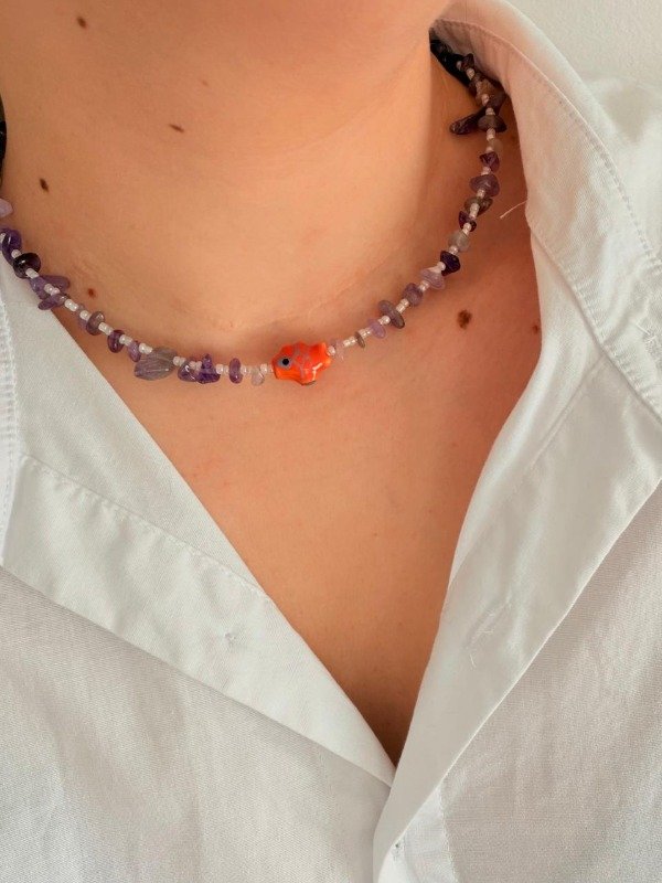 Producto - Collar amatista pez - 0