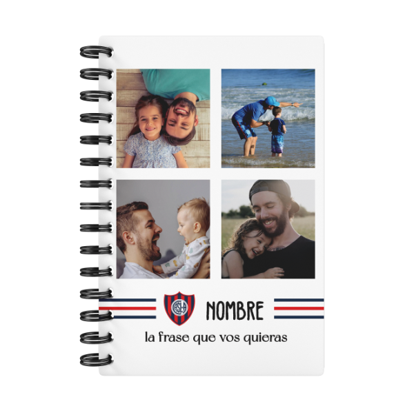 Producto - Agenda Semanal Fútbol San Lorenzo Personalizada A5
