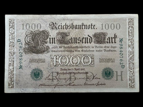 Producto - Imperio Aleman (1910) 1000 Marcos